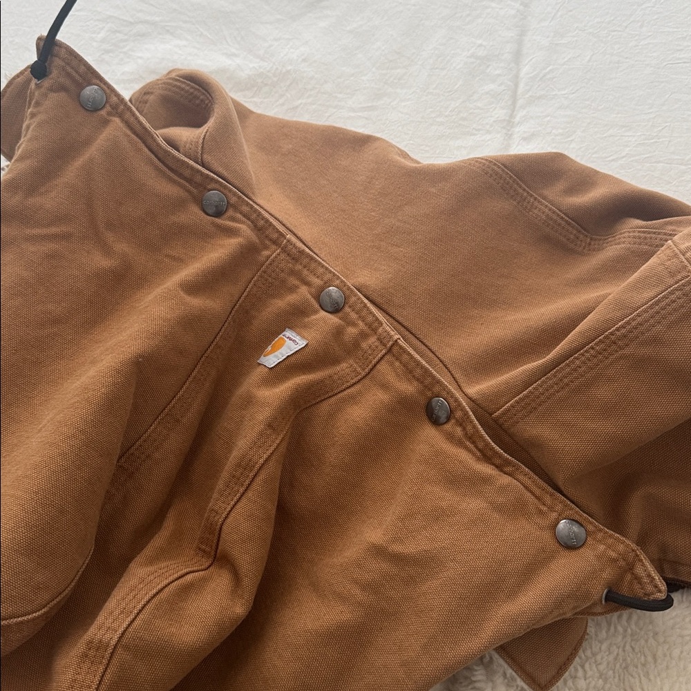 Carhartt Tan Jacket with Cream Lining - Picture 8 of 9